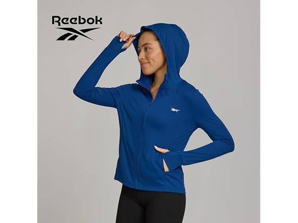 Reebok Womens Sun Hoodie Rash Guard