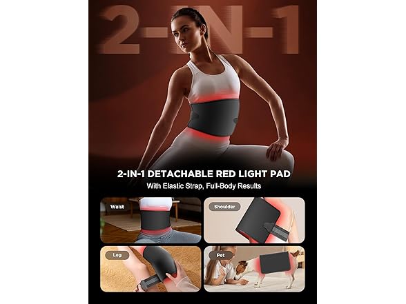 INTEO Red Light Therapy Lamp