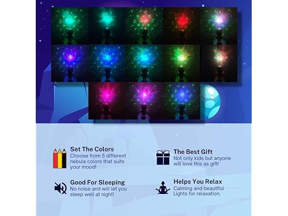 AWH Untamed Lifestyle Galaxy Night Light