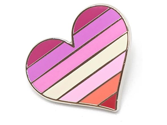 Compoco Lesbian Pride Pin Flag LGBTQ Gay
