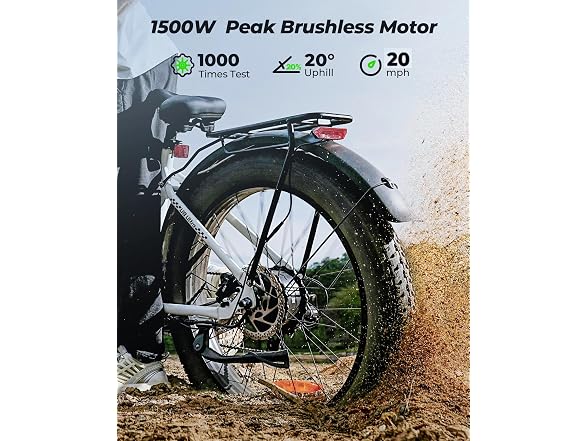isinwheel Electric Bike 48V Battery 1500W