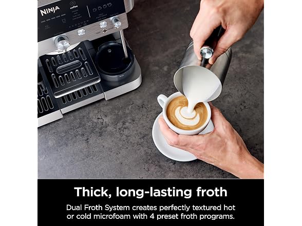 NINJA ES601 Ninja Luxe Caf Espresso Machine Silver