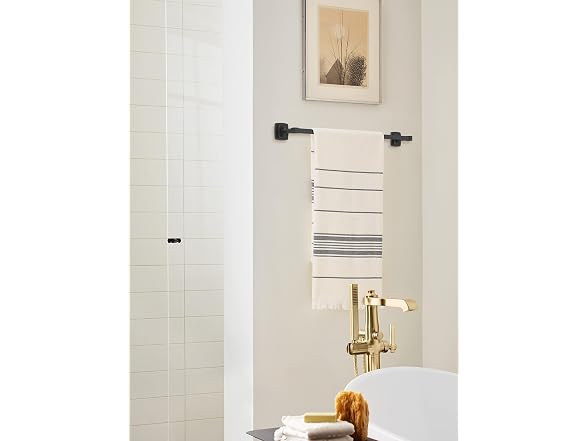 Amerock Stature 24" Matte Black Towel Bar