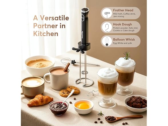 FoodVille Rechargeable Milk Frother
