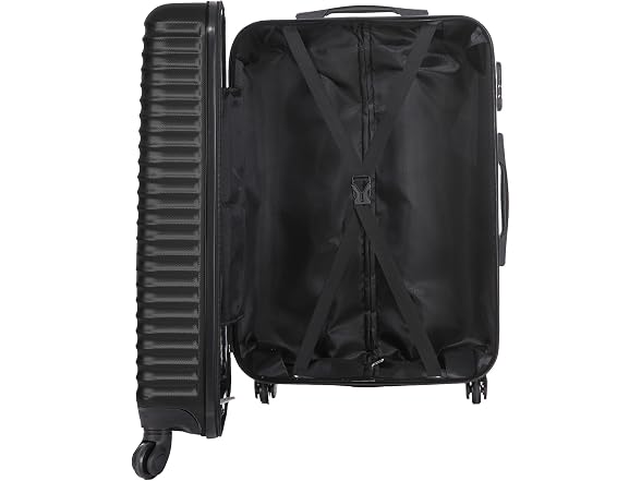 Tucci Italy Travola 3-Piece Hardside Spinner Luggage Set, Blk