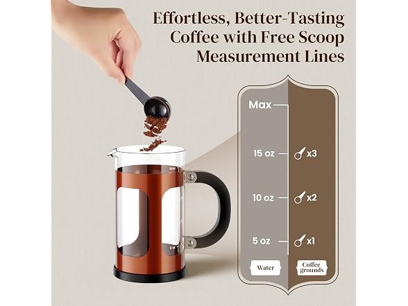 Veken 21oz French Press Coffee Maker