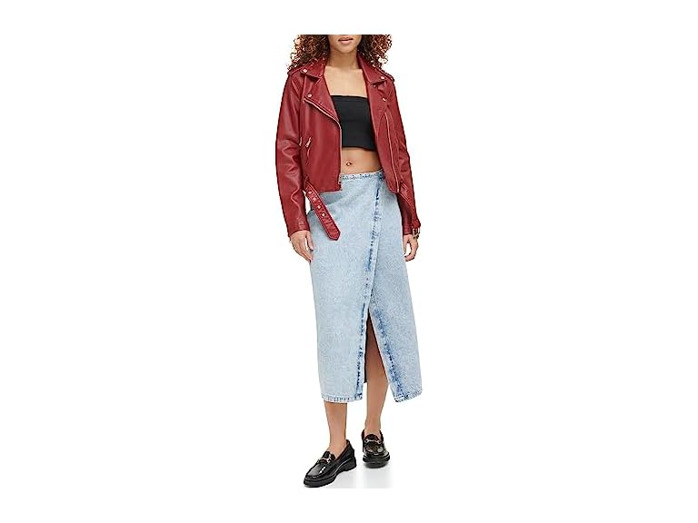 Levi's Women (M) Faux Leather Belted Sizes) Jacket - Gallery 15