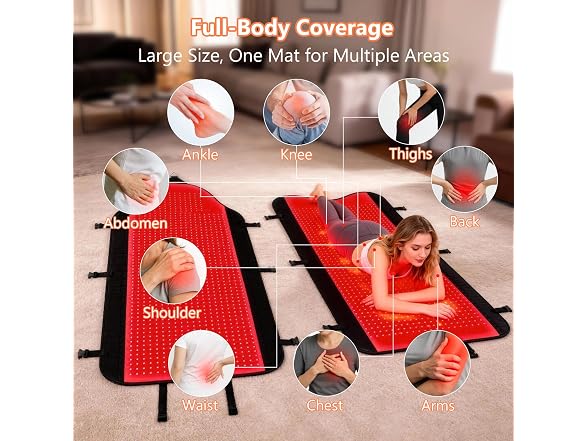 HomeCare 2026 Red Light Therapy Mat Full Body