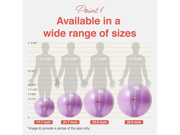 Primasole 65cm Anti-Burst Yoga Ball (Pink)