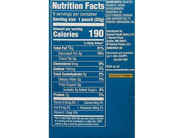 SKIPPY PB Squeeze Packs 1.15oz (8pk)