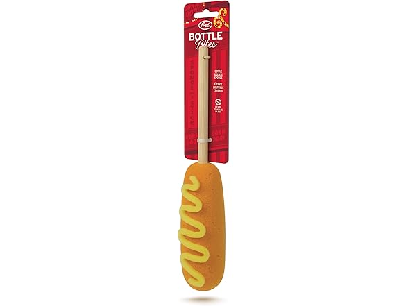 Genuine Fred Bottle Bites Corn Dog Bottle Brush