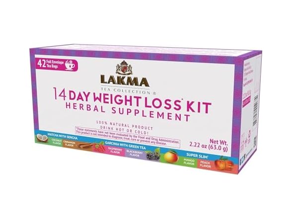 42CT HYLEYS Lakma 14 Day Weight Loss Kit Green Tea