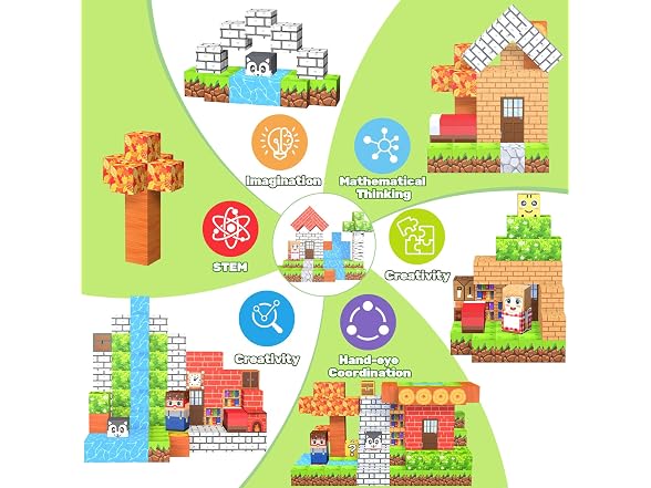 LionFuny 200PCS Magnetic Blocks