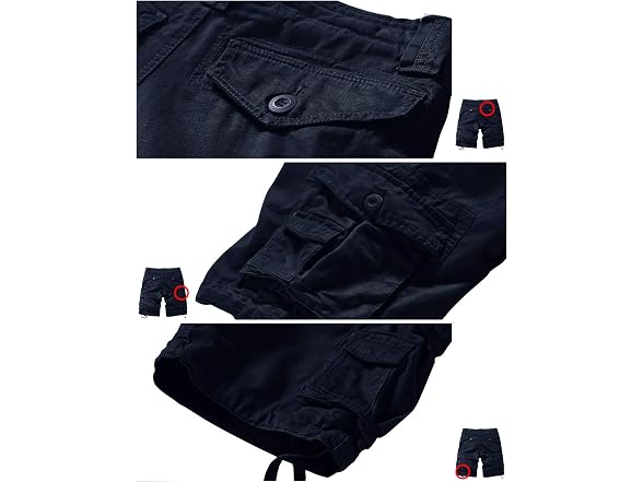 Match Men (30) Twill Comfort Cargo Shorts
