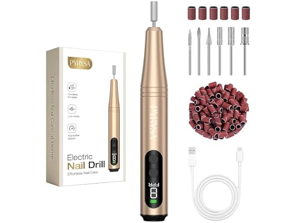 Cordless Electric Nail Drill, 9 Speed