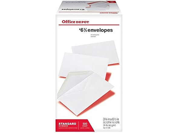 Office Depot All-Purpose Envelopes