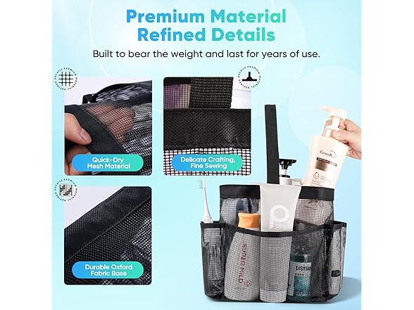 EUDELE Mesh 8-Pocket Portable Caddy