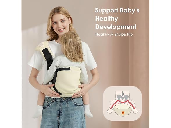 MISSWISDOM Sling Baby Hip Carrier 8-40lb