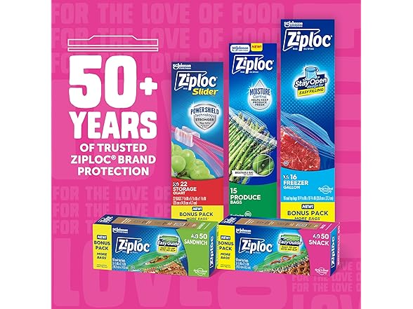 Ziploc Ziploc Snack Bags, Easy Open and Close,