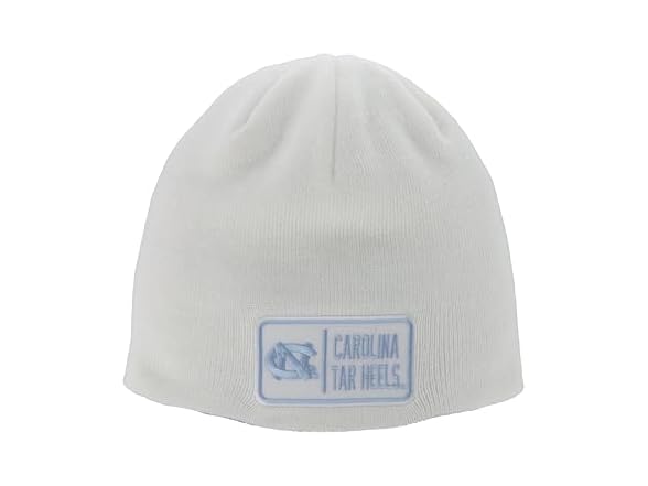 TAR HEELS Beanie Edge Patch White