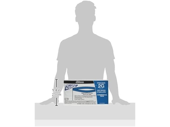 Ziploc Freezer Bags 2 Gallon, 100ct