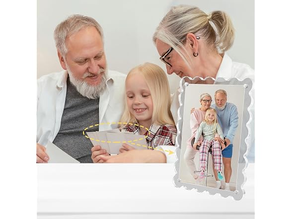 3 Pack Acrylic Picture Frames 4x6