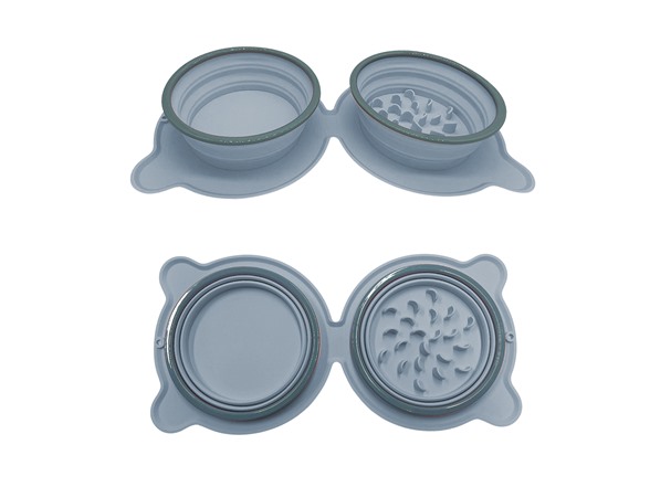 Folding Silicone Pet - Water and Feeding Bowl
