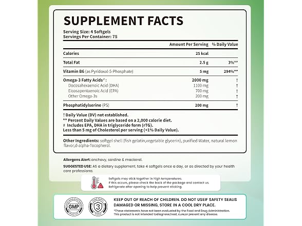 Omega 3 Fish Oil 2000Mg