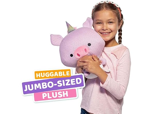 Ami Amis™ Jumbo Oinkie- Soft Cozy Crochet Plush
