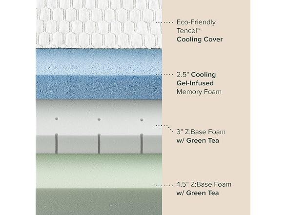 ZINUS 10" Bliss Memory Foam Twin Mattress
