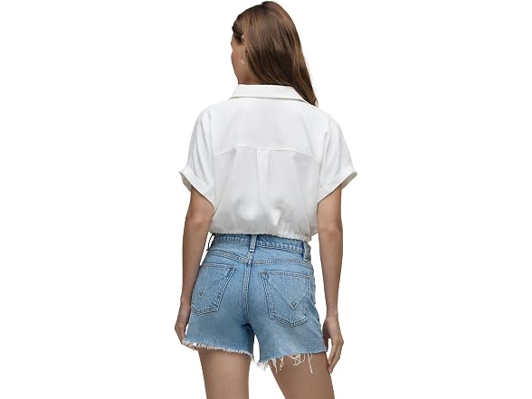 HUDSON Women's Drawstring Button Down