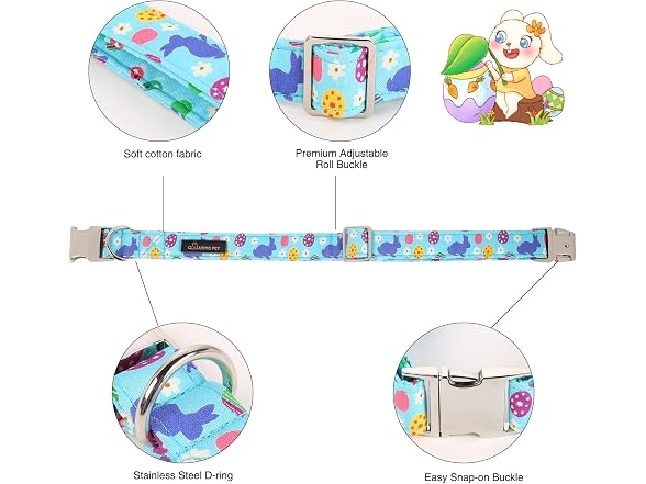 ARING PET Easter Dog Collar-Cute Easter Eggs