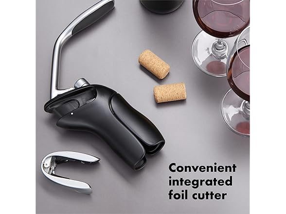 OXO Vertical Lever Corkscrew Black