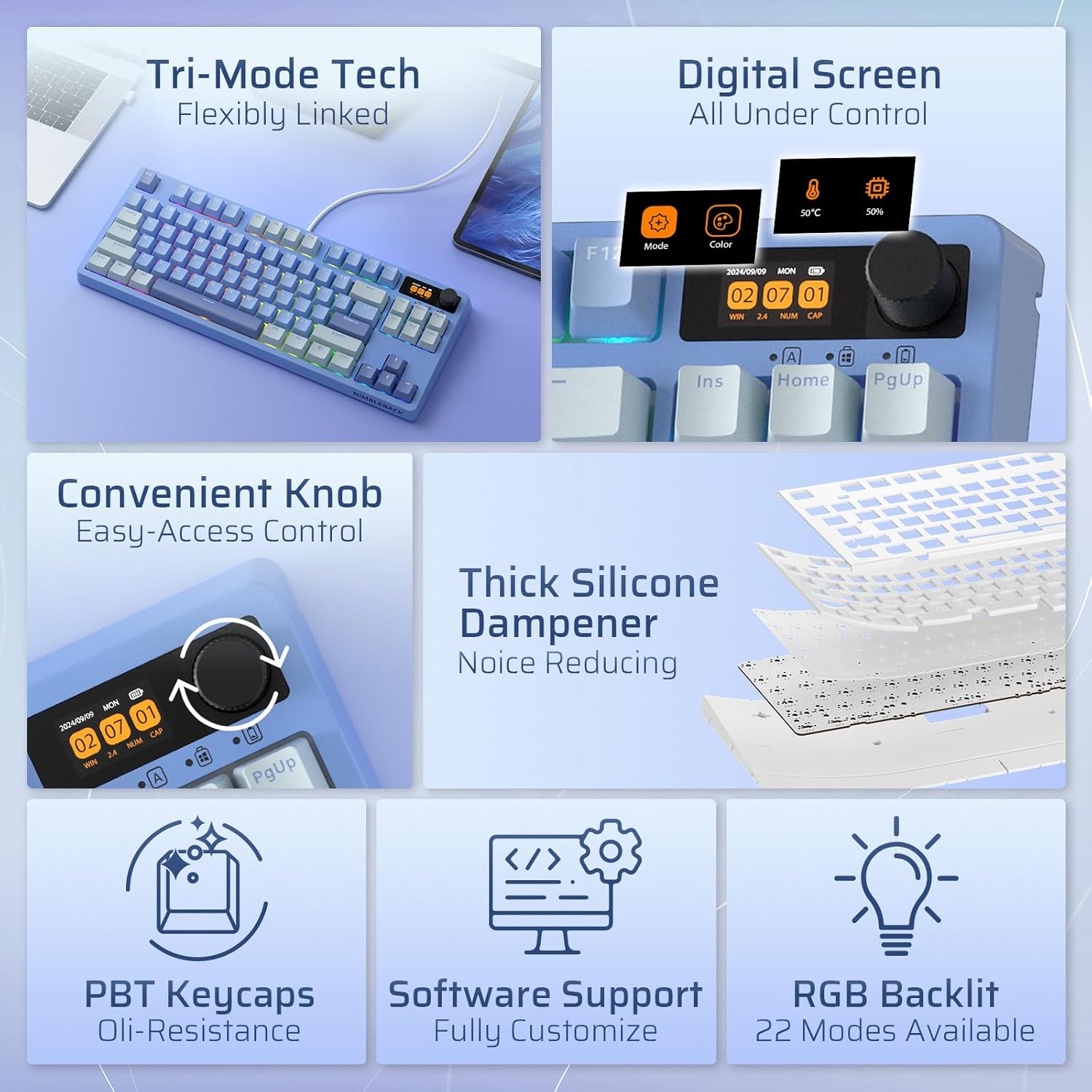 LTC Nimbleback PRO Wireless Mechanical Keyboard - Gallery 13