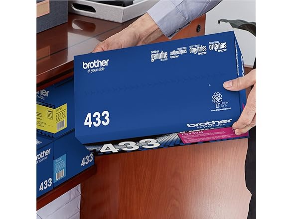 Brother Genuine High Yield Toner Cartridge, TN433M