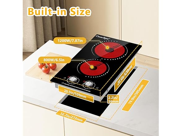 Portable Electric Cooktop (Knob Control)