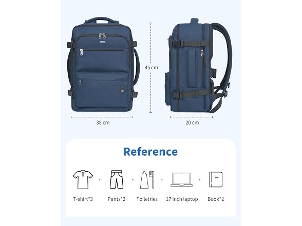 WANDF 18x14x8 Spirit Travel Backpack
