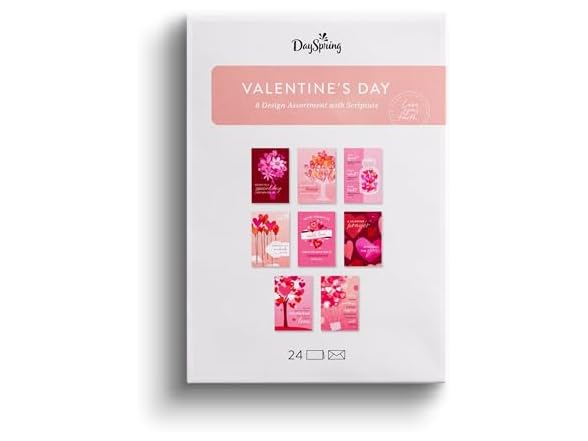 DaySpring - Valentine's Day Assortment - Hearts with Love