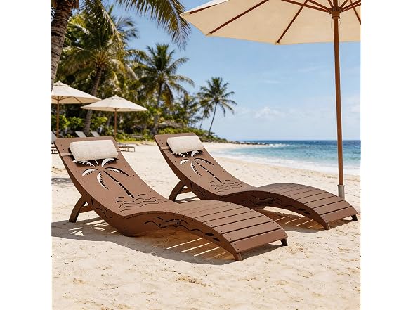 zzwhom Folding in Pool Lounge Chair Set of 4