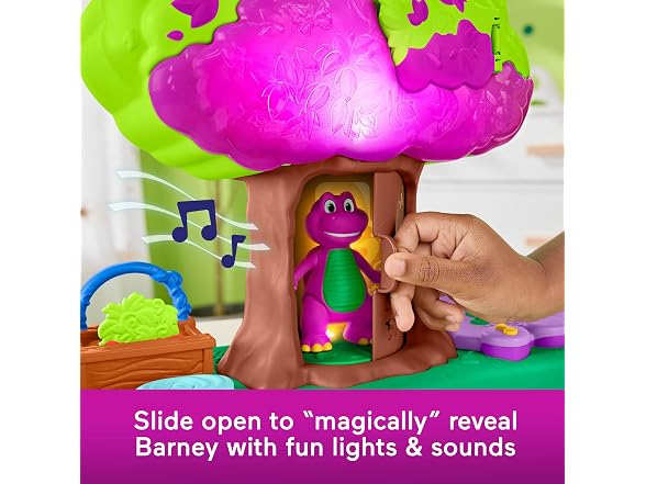Barney World Preschool Toy Lights & Sounds Treehouse