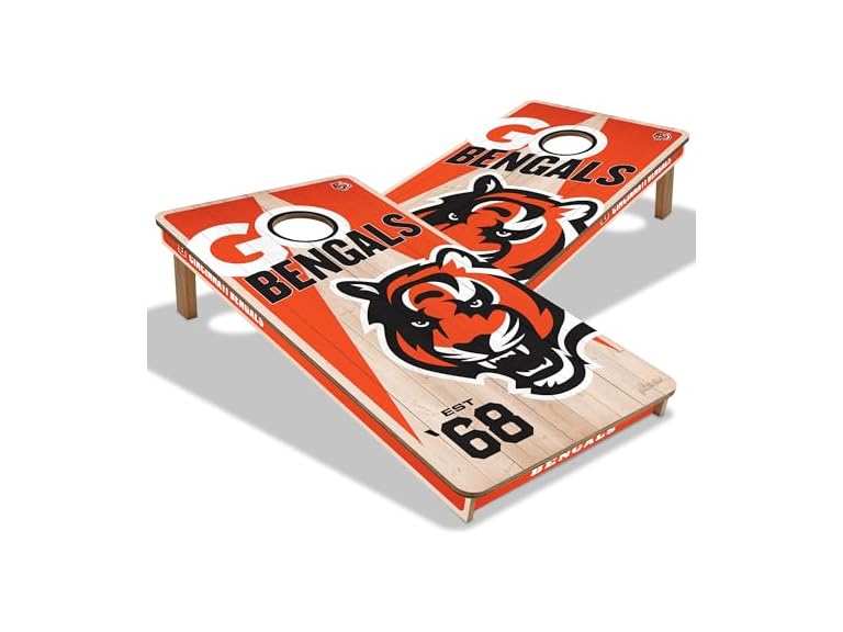 BENGALS Pro Wood Cornhole Game