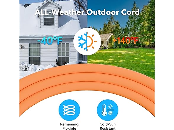 HBN 100-Foot Heavy-Duty Outdoor Extension Cord 16/3