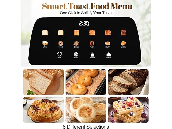 4 Slice Toaster Touch Screen