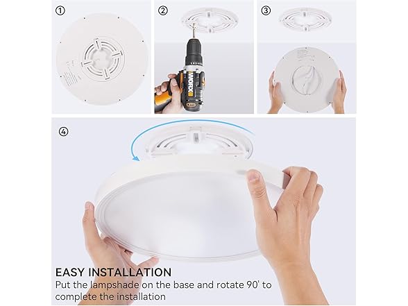 RGZZUP  8Pack LED Ceiling Light