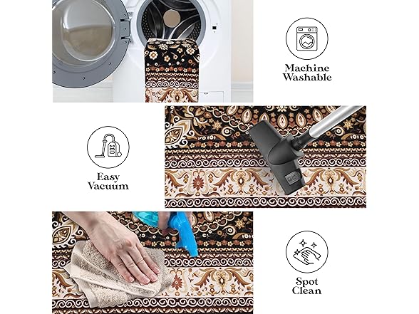 Superior 2'7"x6' Classic Floral Medallion Indoor Area Rug