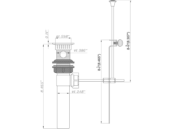 Dura Faucet DF-PU201-SN RV Sink Pop-Up