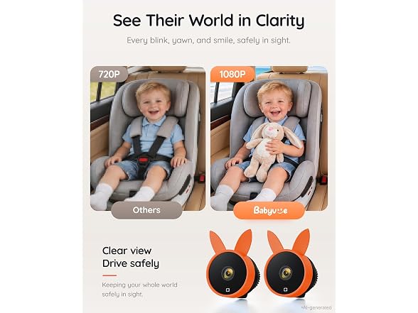 Babyvue BV3PRO Dual Car Baby Monitor