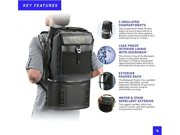 Titan Arctic Deep Freeze Backpack Cooler