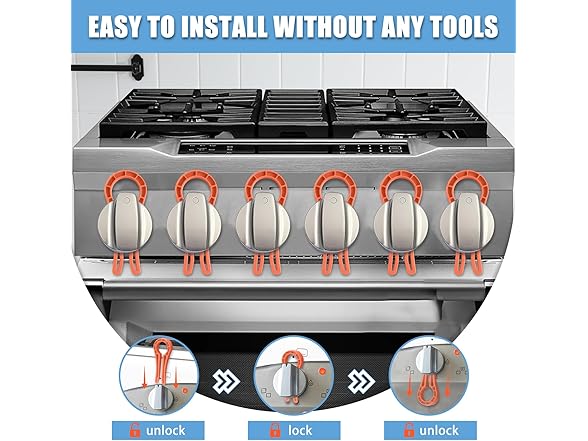 Axfvd Stove Knob Safety Locks