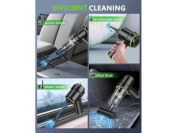 Handheld Portable Car Vacuum & Duster